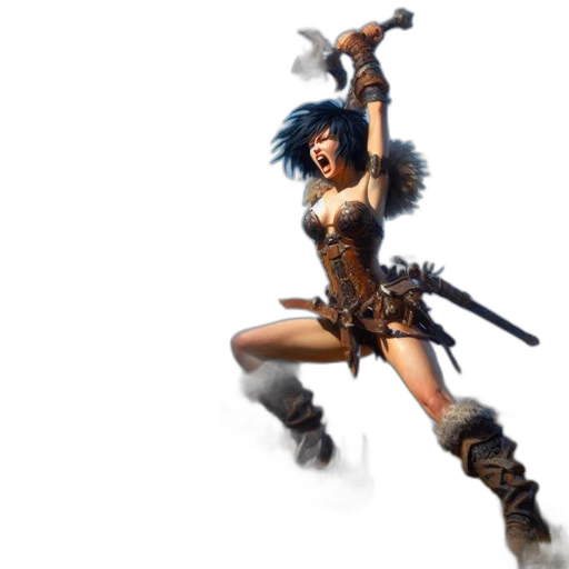 weapon, concept art, fantasy art, 3d render transparent PNG cut-out