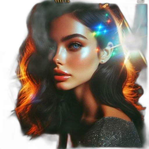 hair, face, jewelry, crown transparent PNG cut-out