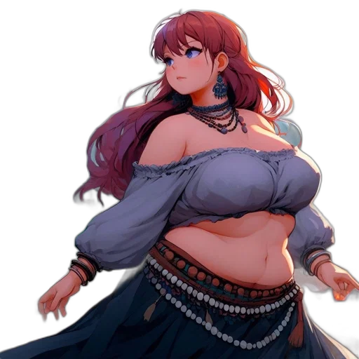 dress, jewelry, sword, staff transparent PNG cut-out