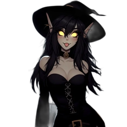 hat, staff, mask, dress transparent PNG cut-out