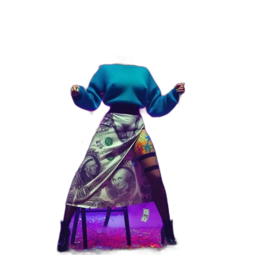 dress, jacket, umbrella, robot transparent PNG cut-out