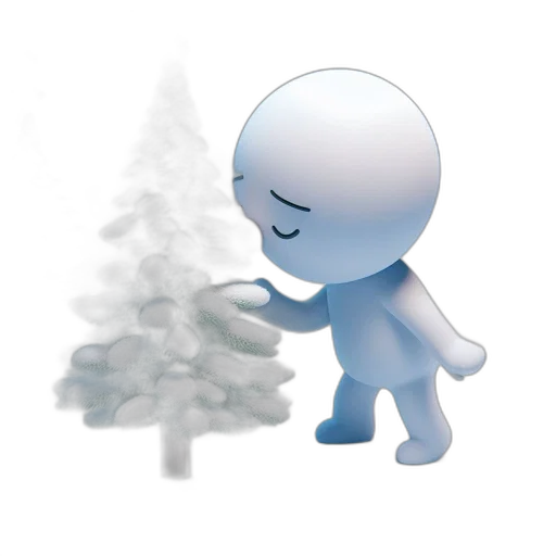 staff, robot, 3d render, concept art transparent PNG cut-out