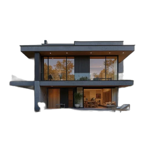building, furniture, 3d render, photorealistic transparent PNG cut-out
