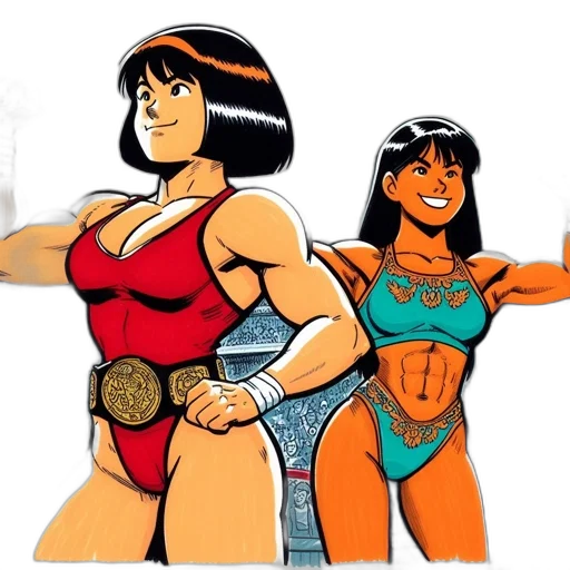 comic book art, concept art, cartoon, pixel art transparent PNG cut-out