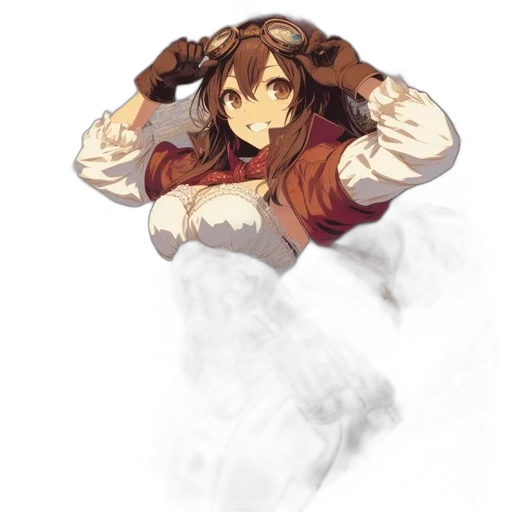staff, dress, crown, hair transparent PNG cut-out