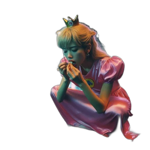 dress, crown, mask, creature transparent PNG cut-out