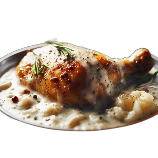 food, roasted, chicken, leg transparent PNG cut-out