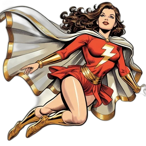 comic book art, concept art, cartoon, female transparent PNG cut-out