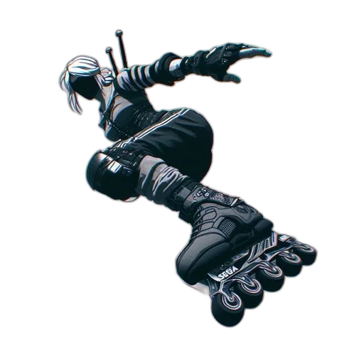 weapon, robot, sword, staff transparent PNG cut-out