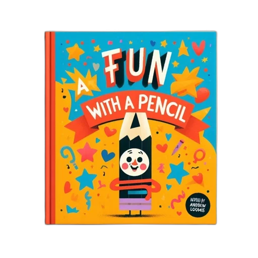 vibrant, book, cover, features transparent PNG cut-out
