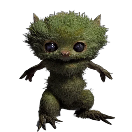 creature, dragon, animal, staff transparent PNG cut-out