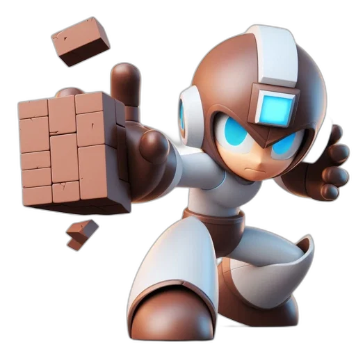 robot, weapon, 3d render, concept art transparent PNG cut-out