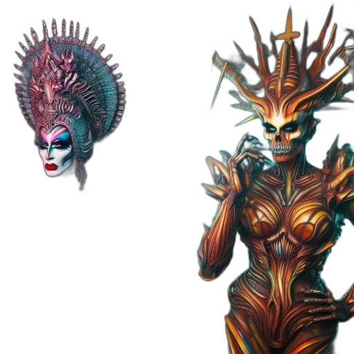 concept art, fantasy art, 3d render, comic book art transparent PNG cut-out
