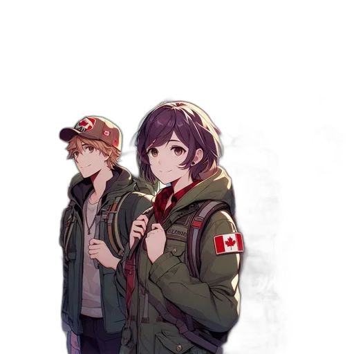 jacket, weapon, hat, staff transparent PNG cut-out