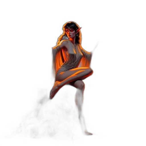 dress, creature, concept art, fantasy art transparent PNG cut-out