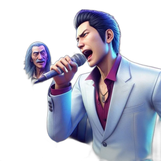 jacket, concept art, 3d render, vaporwave transparent PNG cut-out