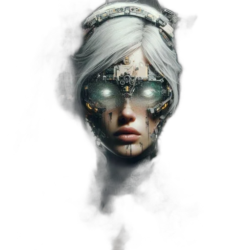 mask, robot, face, crown transparent PNG cut-out