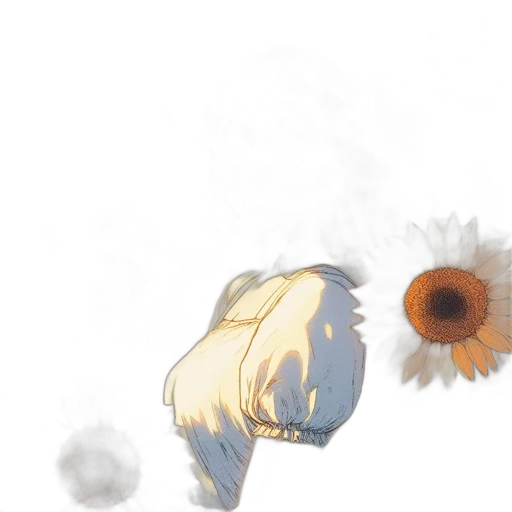 flower, crown, weapon, dress transparent PNG cut-out