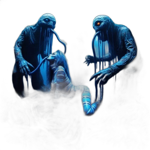 mask, creature, shoes, jacket transparent PNG cut-out