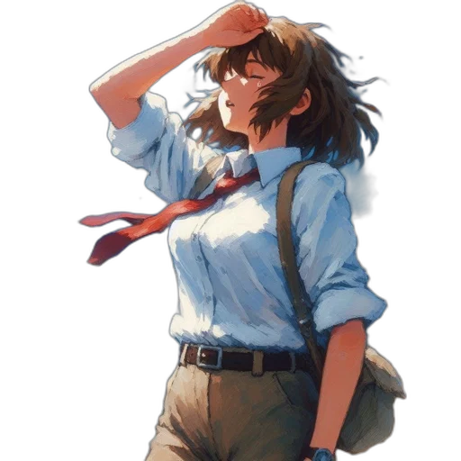 staff, jacket, dress, weapon transparent PNG cut-out