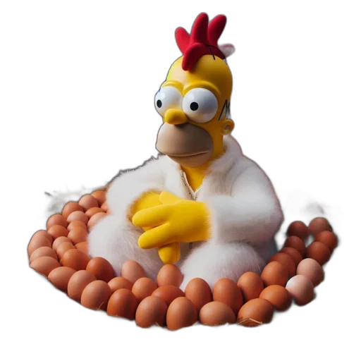 food, animal, 3d render, pixel art transparent PNG cut-out