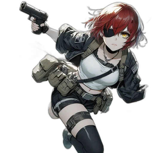 weapon, jacket, concept art, cyberpunk transparent PNG cut-out