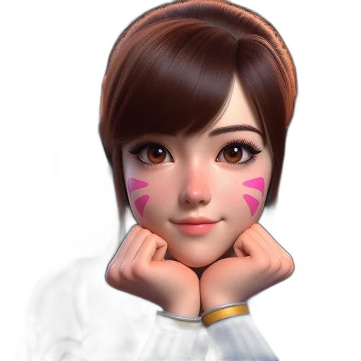 face, staff, jewelry, photorealistic transparent PNG cut-out