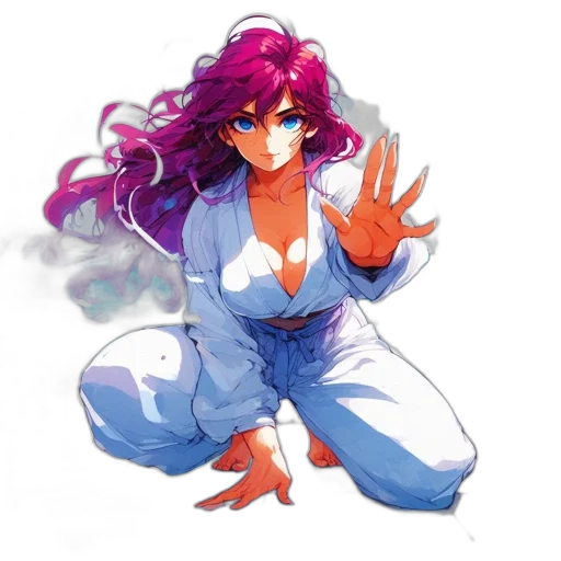 dress, staff, vaporwave, concept art transparent PNG cut-out