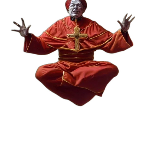 staff, crown, face, mask transparent PNG cut-out