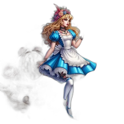 dress, staff, fantasy art, concept art transparent PNG cut-out