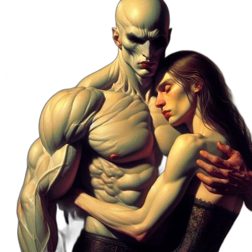 comic book art, concept art, fantasy art, cyberpunk transparent PNG cut-out