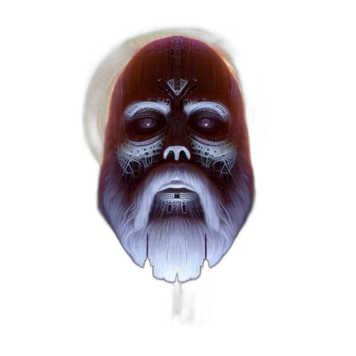 mask, creature, face, hair transparent PNG cut-out