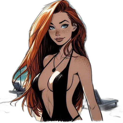 comic book art, cartoon, concept art, fantasy art transparent PNG cut-out