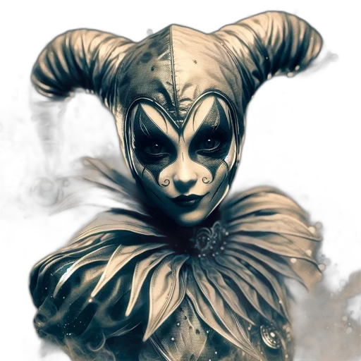 mask, face, creature, crown transparent PNG cut-out