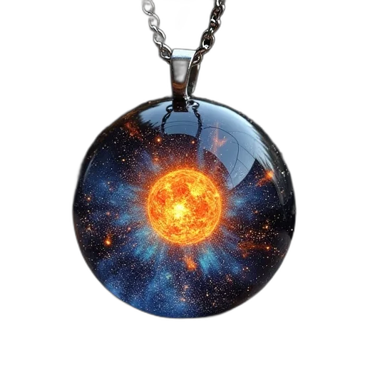 jewelry, fantasy art, 3d render, outer space transparent PNG cut-out