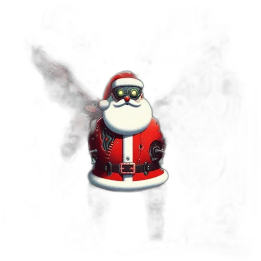 robot, staff, hat, 3d render transparent PNG cut-out