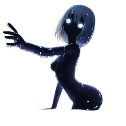 robot, creature, dress, mask transparent PNG cut-out