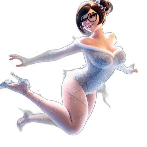 dress, staff, concept art, comic book art transparent PNG cut-out