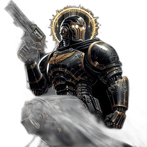 robot, weapon, concept art, comic book art transparent PNG cut-out
