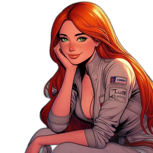 jacket, comic book art, cartoon, concept art transparent PNG cut-out