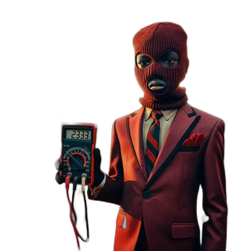 robot, mask, jacket, face transparent PNG cut-out