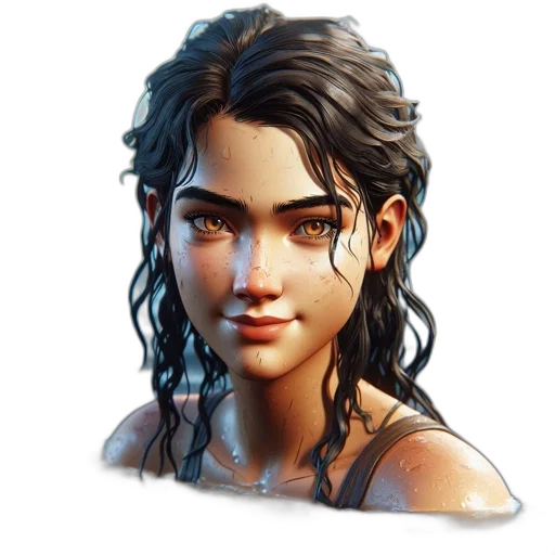 face, weapon, jewelry, staff transparent PNG cut-out