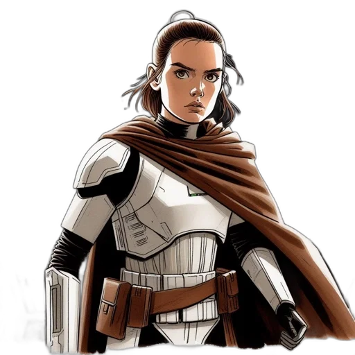 jacket, comic book art, concept art, fantasy art transparent PNG cut-out