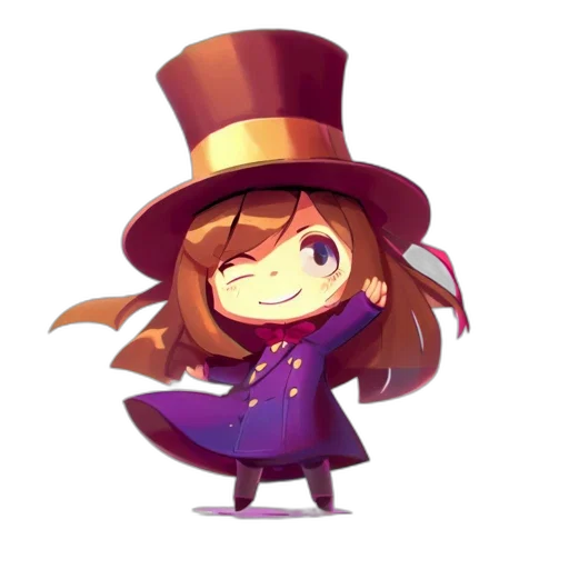 hat, staff, crown, creature transparent PNG cut-out