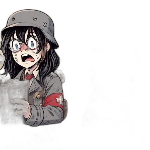 jacket, hat, weapon, face transparent PNG cut-out