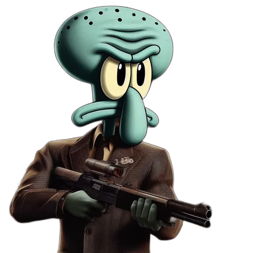 hat, jacket, weapon, staff transparent PNG cut-out