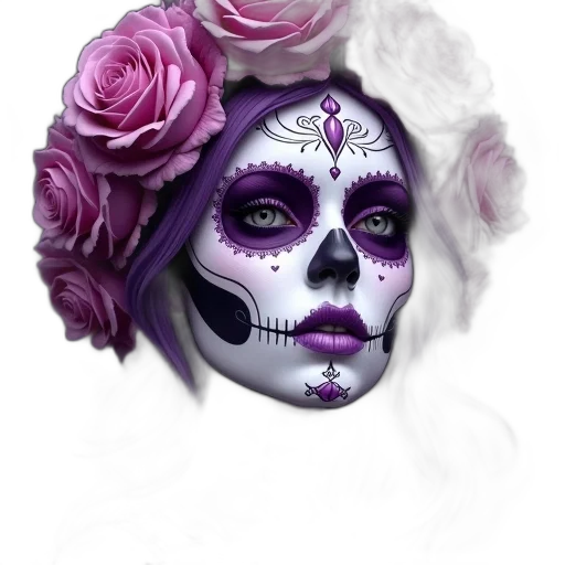 mask, face, flower, jewelry transparent PNG cut-out