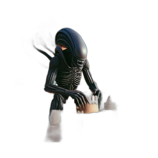 robot, creature, staff, mask transparent PNG cut-out