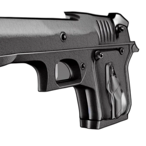 weapon, 3d render, pistol, concept transparent PNG cut-out