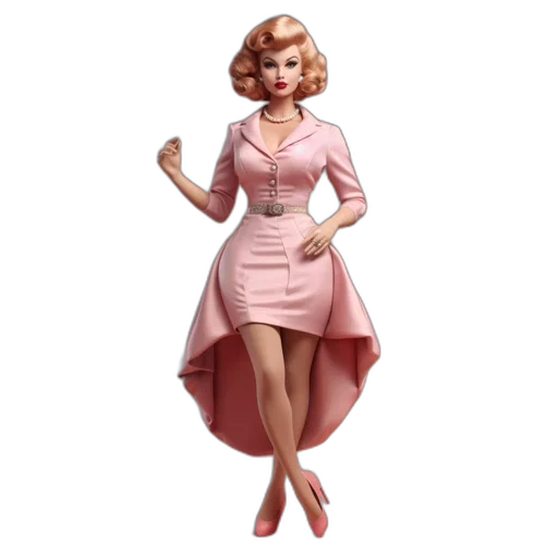 dress, concept art, 3d render, cartoon transparent PNG cut-out